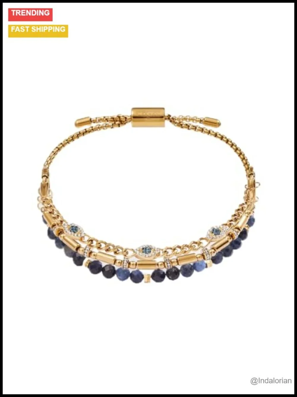 Evil Eye Stranded Bracelet Set